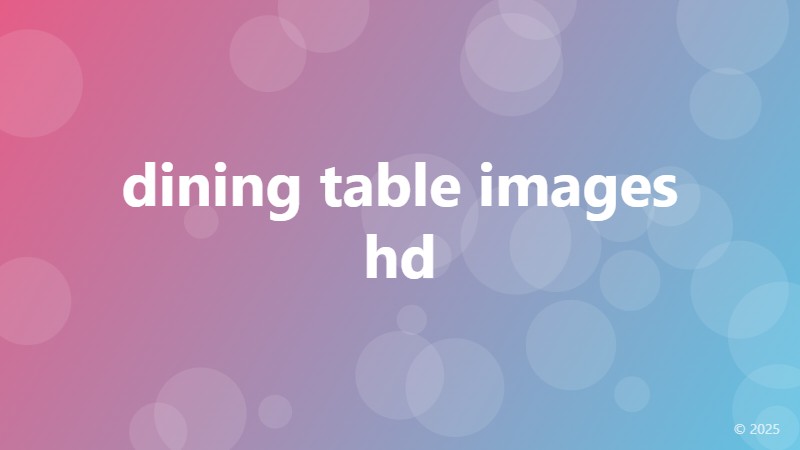 dining table images hd