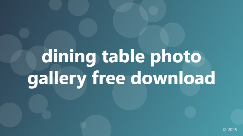 dining table photo gallery free download