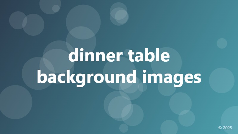 dinner table background images