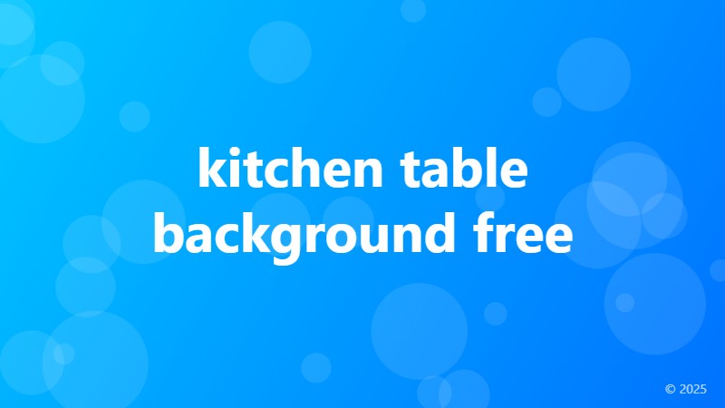 kitchen table background free